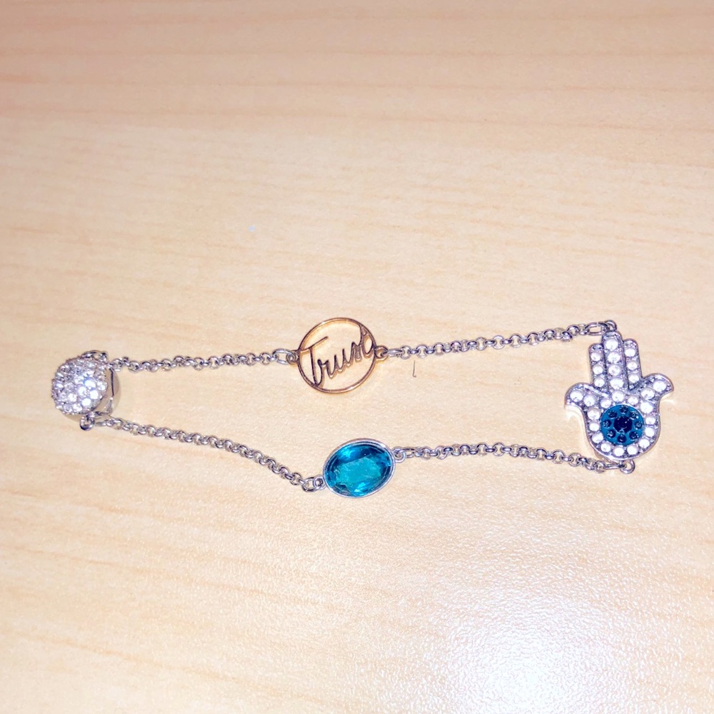 Swarovski Hamsa Hand TRUST Bracelet